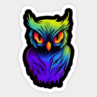 Halloween Owl Magic Spooky Sticker